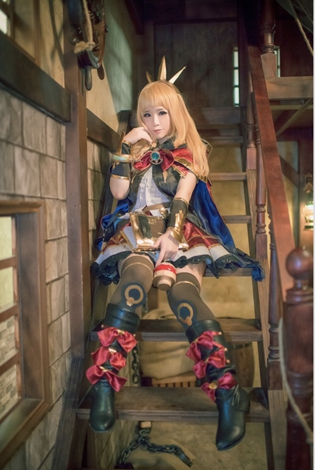 グラブル ジータ ファイター コスプレ衣装フルセット＋武器