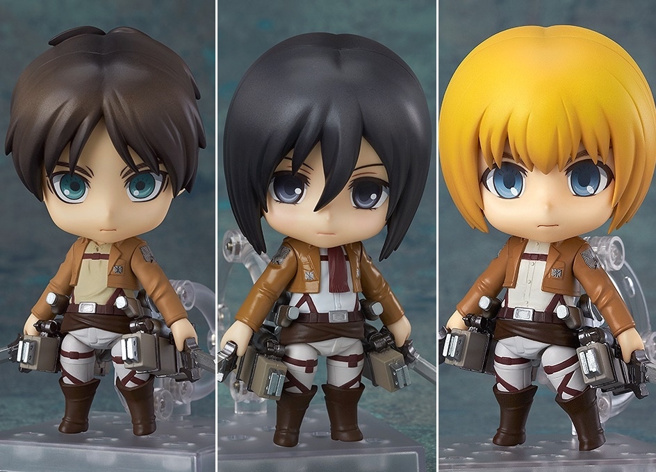 『進撃の巨人』エレン、ミカサ、アルミンのねんどろいどが再販決定
