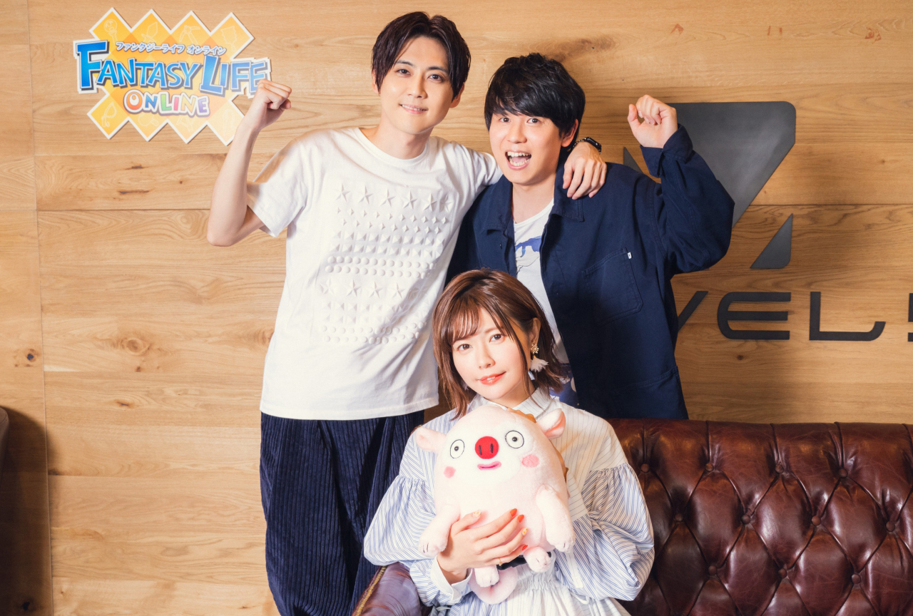 アプリ『ファンタジーライフ オンライン』声優・梶裕貴&竹達彩奈&山下大輝インタビュー
