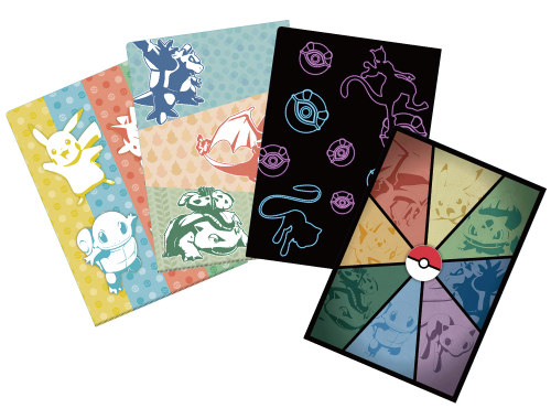 ▲謎付きクリアファイル / 各800円(税込) 全3種、 4種セット3,200円(税込)