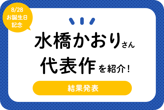 声優・水橋かおりさん、アニメキャラクター代表作まとめ