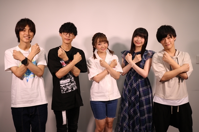 ▲『ANIMAX MUSIX 開催発表特番』左から吉田尚記アナ、オーイシマサヨシさん（OxT）、大橋彩香さん、halcaさん、生田鷹司さん（PENGUIN RESEARCH）