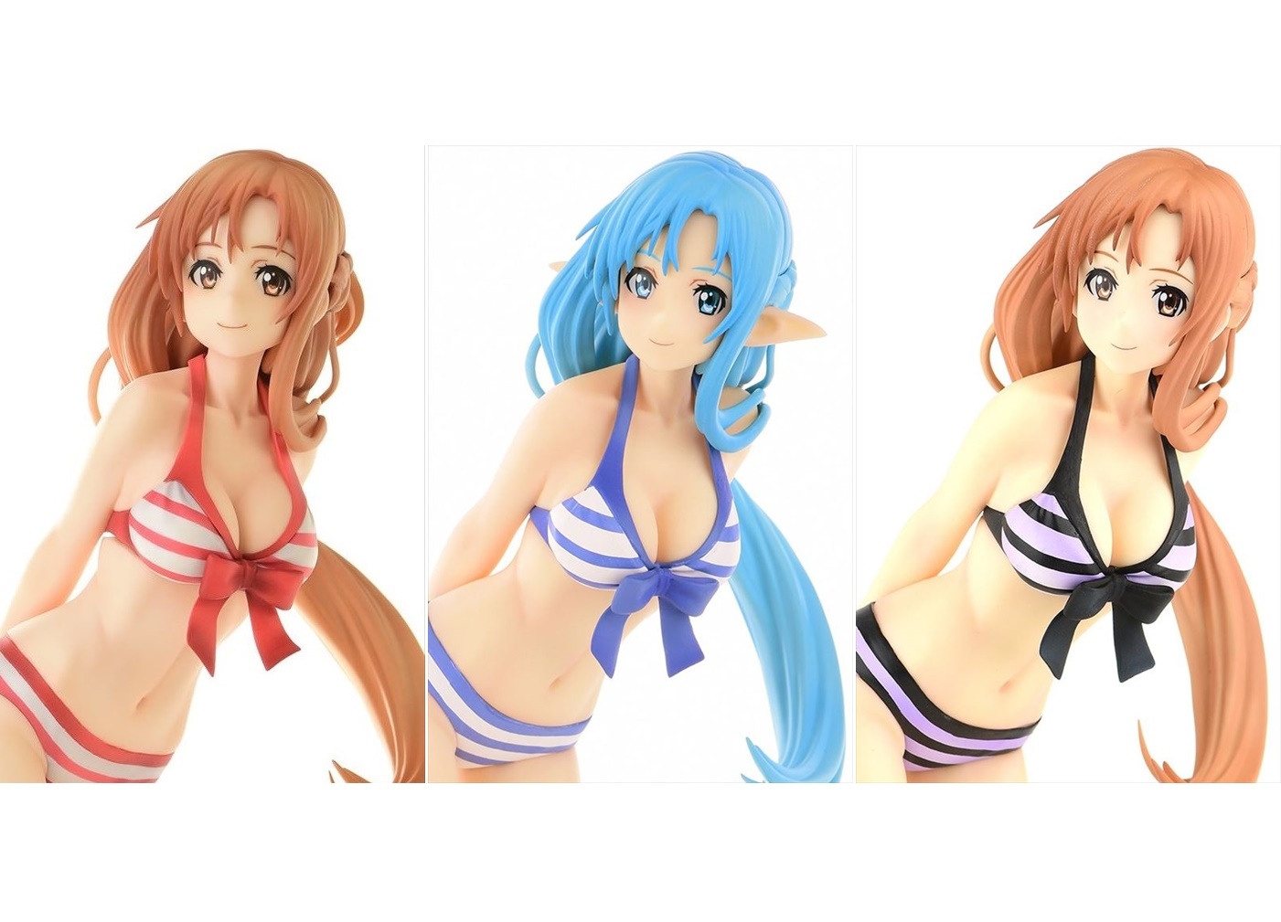 ソードアート オンライン アスナの水着衣装フィギュア3種が発売 ソードアート オンライン アスナの水着衣装フィギュア3種が発売