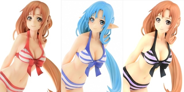 ソードアート・オンライン』アスナの水着衣装フィギュア3種が発売
