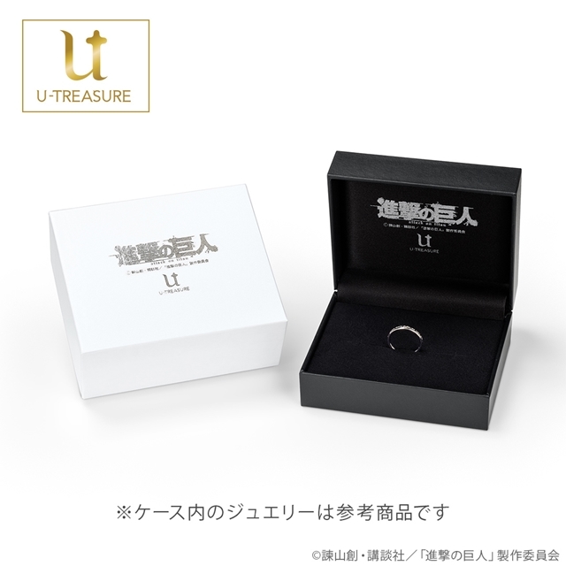 進撃の巨人 U-TREASURE ダブルリングペンダント エレン リヴァイ-