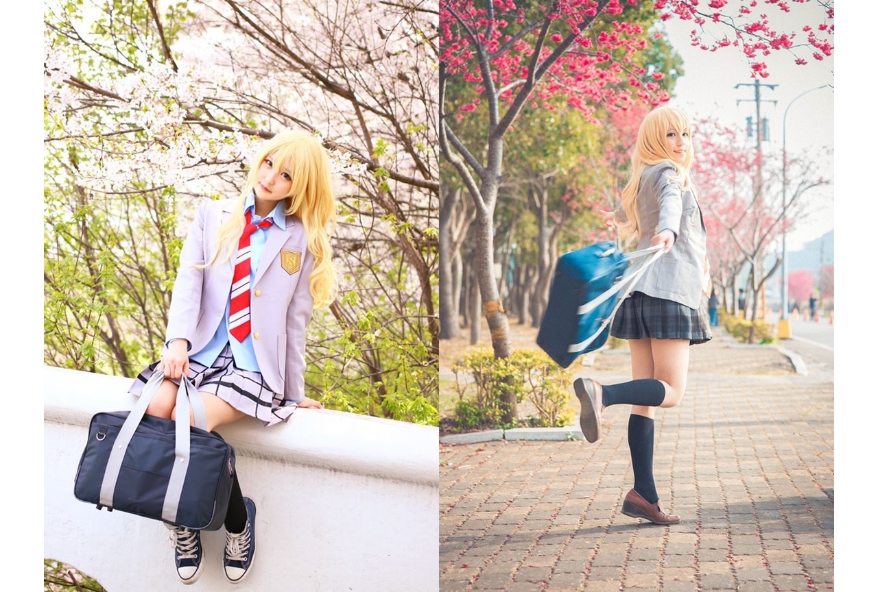 アニメ『四月は君の嘘』ヒロイン・宮園かをりのコスプレ特集