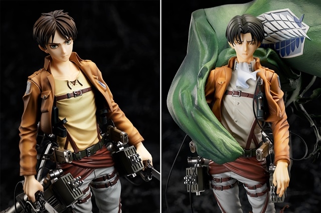 進撃の巨人』エレン、リヴァイのスケールフィギュアが登場