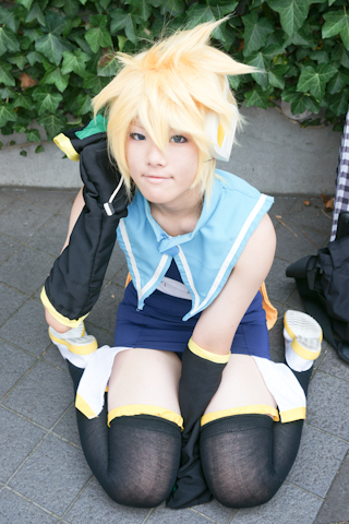 CN：飛鳥さん<br>キャラクター：鏡音レン（VOCALOID『鏡音レンの暴走』）<br>「手ぬいで頑張りました!!　ふとましくてスミマセン＞＜」