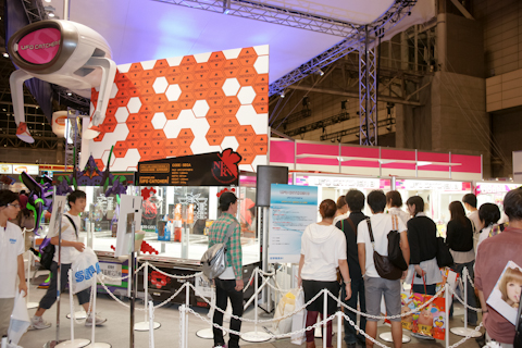 毎年一般日には大混雑のUFOキャッチャー無料体験コーナー