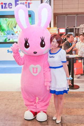 セガプライズブースのうさちゅう