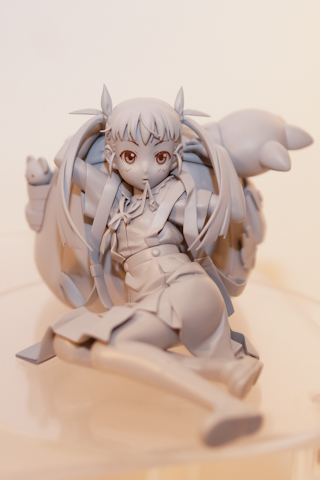 GSC『化物語』八九寺真宵を塗装前展示。発売時期は未定。