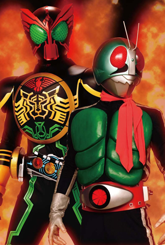 仮面ライター1号&オーズ/OOOのポストカード