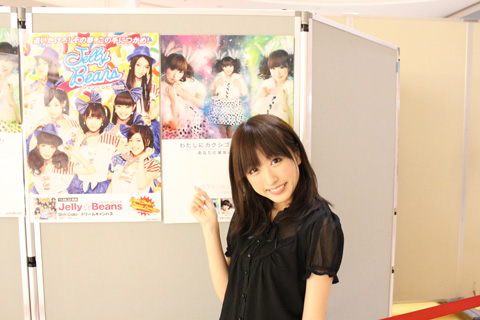 まいにゃポスターとDokiDokiポスターが会場付近にギッシリ!!今日のまいにゃの私服は珍しく、黒でした☆大人っぽい、まいにゃもステキだよ♪