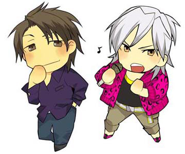 下手洋平（左）＆大江唯役（右）（CV:谷山紀章）