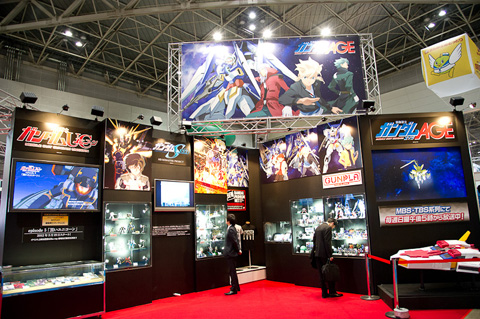 ガンプラを多数展示！