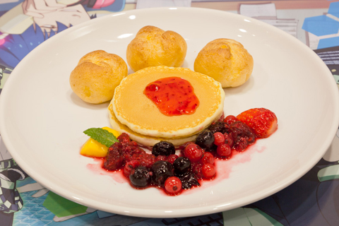 食べちゃうのが惜しくなるほどかわいい「肉球パンケーキ」は、『Lamento -BEYOND THE VOID-』のコラボメニューだ。