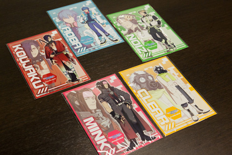 フードかデザートを注文するともらえるポストカード。