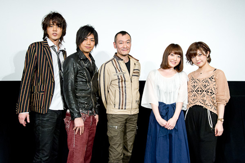 左より、宮野真守さん、浪川大輔さん、桂正和さん、花澤香菜さん、伊瀬茉莉也さん。