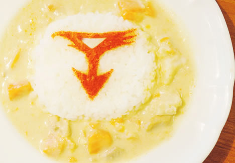 白い翼のガッチャマンカレー