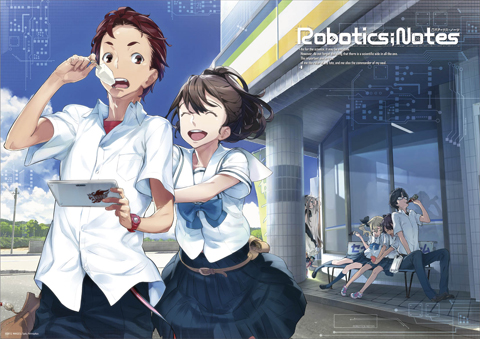 【ROBOTICS;NOTES】ミニクリアポスター<br>発売日：6/28（木）頃<br>価格：473円（税込）<br>サイズ：42×29.7㎝　カラー　PP製