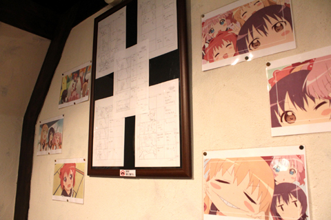こちらはアニメの絵コンテ。なかなか見れない物なので、ファンは必見。実際に足を運んで確かめてみてください。