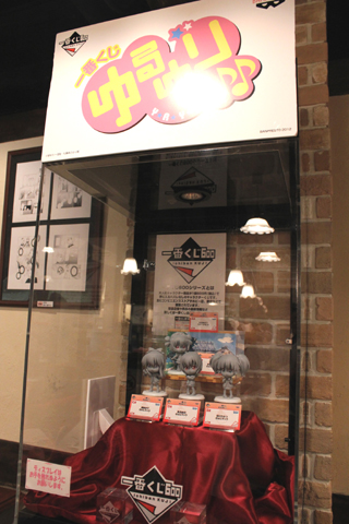 ショーケースの中には『一番くじ ゆるゆり』のきゅんキャラフィギュアの見本が飾られていました。