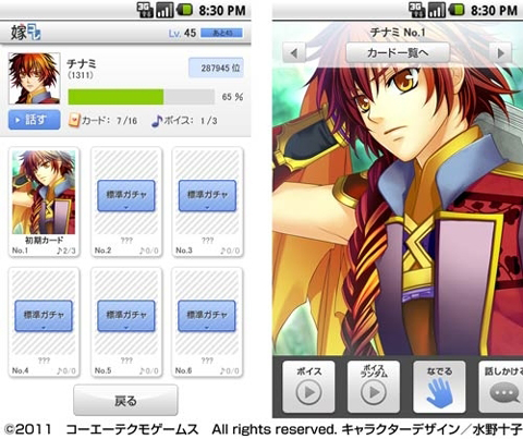 『嫁コレ』女子部 追加キャラ情報：『遙かなる時空の中で5』チナミ