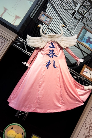 キャラクターの衣装も展示