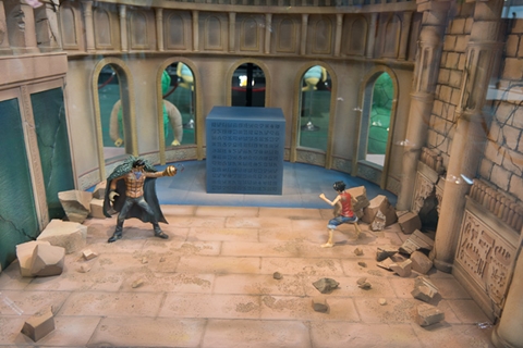 名場面を再現したジオラマ