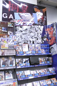 アニメイト名古屋では、『黒子のバスケ』の青峰くんを全力プッシュ! 愛にあふれています!