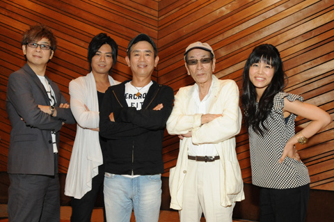 写真左から山寺宏一さん、浪川大輔さん、栗田貫一さん、小林清志さん、沢城みゆきさん