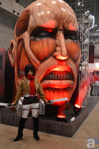 ▲『進撃の巨人』大迫力でかなり目立ちます!