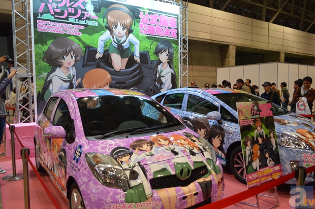 ▲『ガールズ&パンツァー』の痛車。