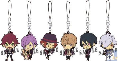 DIABOLIK LOVERS ラバーストラップコレクション(アヤト/カナト/ライト/シュウ/レイジ/スバル)<br>発売日:2013年10月予定<br>価格:1パック 450円+税/1BOX 6パック入り 2700円+税