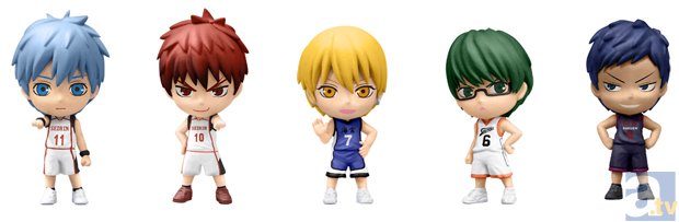 ▲(左から)黒子テツヤ、火神大我、黄瀬涼太、緑間真太郎、青峰大輝