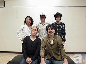 ▲(左上)竹本英史さん、置鮎龍太郎さん、遊佐浩二さん　(左下)小野坂昌也さん、小西克幸さん