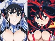 グッズでも戦維喪失!! 『キルラキル』の纏流子&鬼龍院皐月が立体マウスパッドで登場!