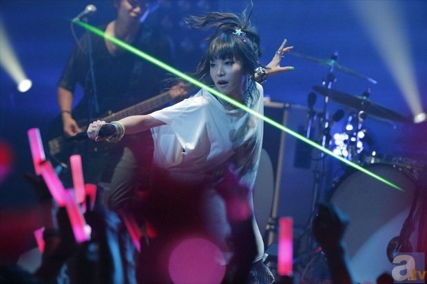 ▲LiSAさん。ツアー初日より<br>Photo by hajme kamiiisaka