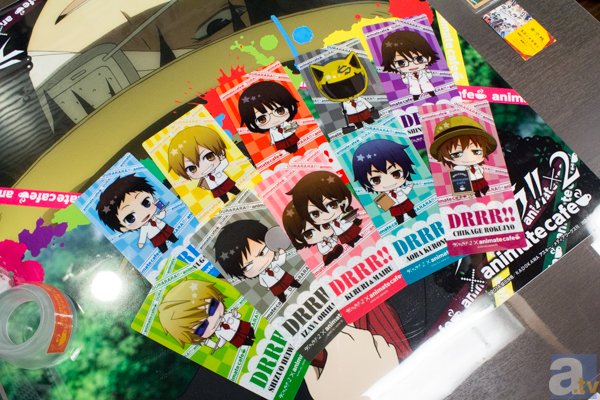 折原臨也 デュラララ!!×2 池袋喫茶 デュラ屋!! アニメイトカフェ コロッタ デュラララ!!×2 デュラ屋 アニメイトカフェ コースター(2種