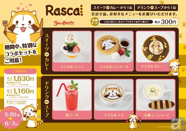 「Rascal cafe ×SweetsParadise」開催！