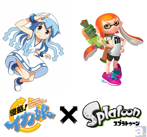 侵略 イカ娘 スプラトゥーン コラボイラストが登場 アニメイト