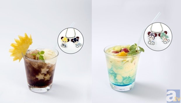 ▲左：福富＆荒北の約束のペプシ 右：巻島＆東堂のスムージー