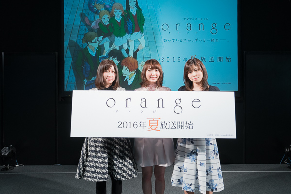 『orange』花澤香菜さんら女性声優陣発表【AJ2016】