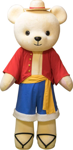 <b>▲『ONE PIECE』ルフィの衣装を着た「おっきなくまめいと」</b>