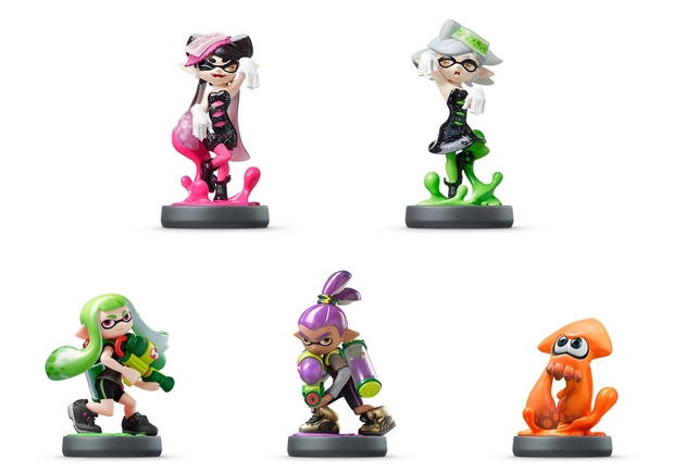 スプラトゥーン2 amiibo 3個 ジオラマキット 缶バッジ ガール ボーイ