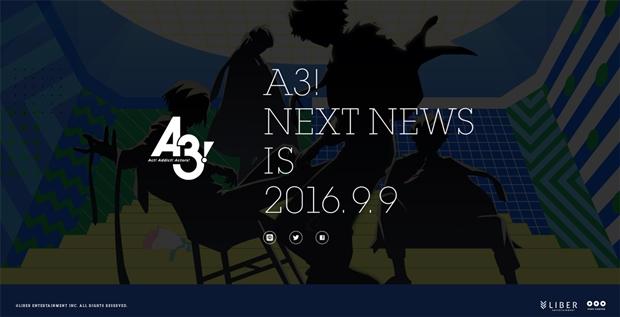 新作ゲーム『A3！(エースリー)』ティザーサイト公開