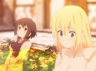 『この素晴らしい世界に祝福を!2』第9話は温泉回! めぐみん・ダクネスらのムフフな先行カットを大公開