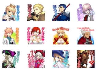 『Fate/Grand Order』(FGO)の公式LINEスタンプが初登場! ゲームでおなじみの名台詞やシーンが満載!