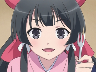 夏アニメ『異世界はスマートフォンとともに。』第2話の先行カット解禁! 王都に向かう途中にいたのは、お腹をすかせた侍の少女・八重