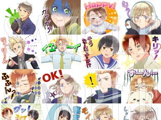 アニメ『ヘタリア The World Twinkle』LINE公式スタンプ第2弾が配信開始! プロイセンの描き下ろしスタンプも収録